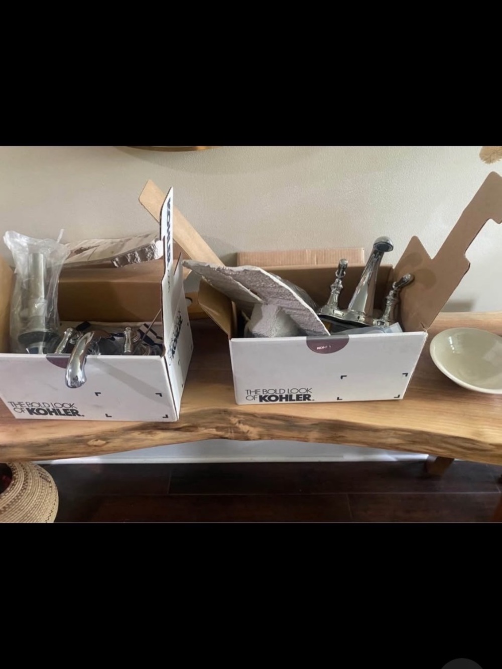2- new in box kohler bathroom faucets